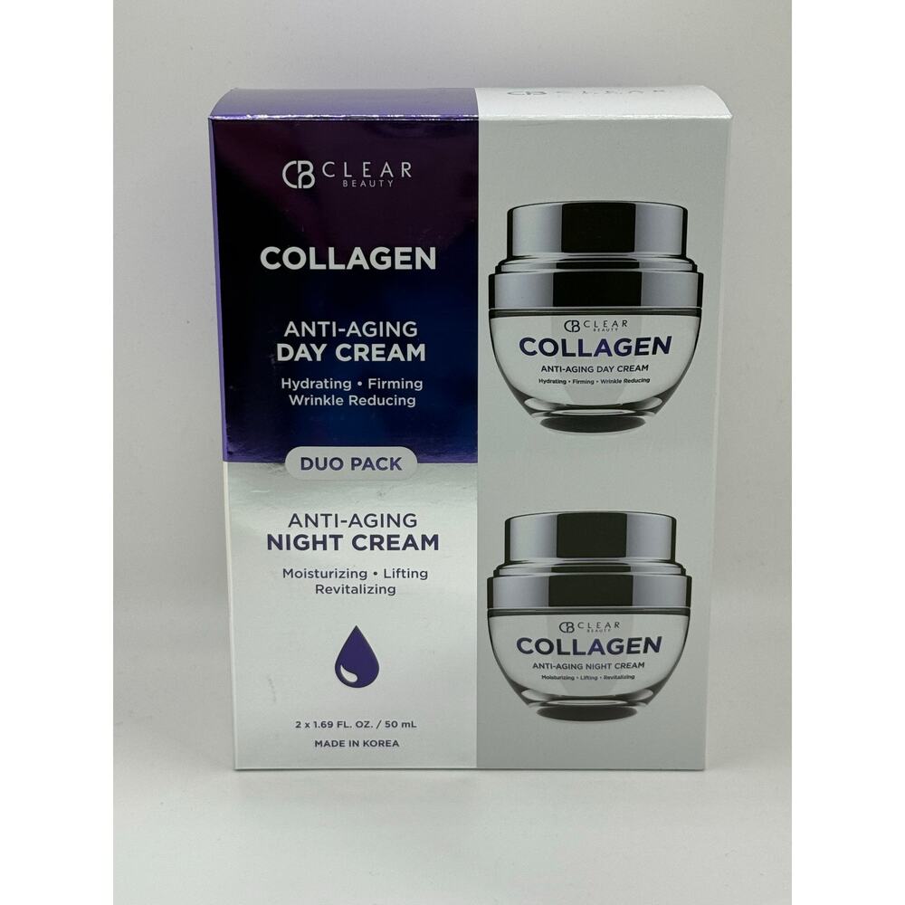 SEALED CB Clear Beauty Anti-Aging Day and Night Cream Duo Pack